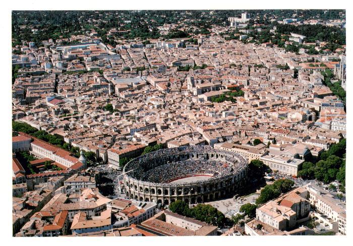 Nimes 30 Vue generale aerienne Les Arenes