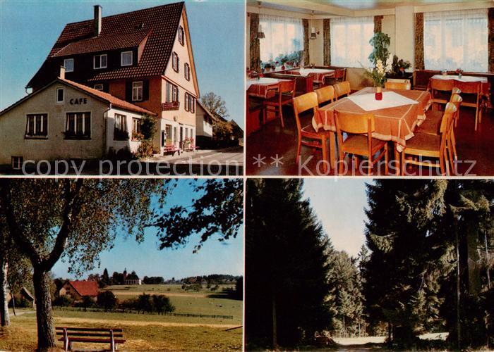 Lossburg Cafe Pension Winter Gaststube Panorama Waldpartie