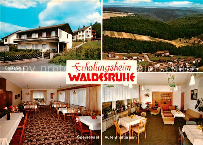 Waldachtal Erholungsheim Waldesruhe Gaestehaus Vesperweiler Speisesaal Aufenthal