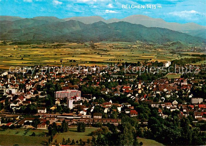 Bad Krozingen Fliegeraufnahme mit Belchenblick