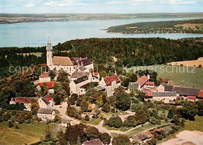 Andechs Kloster Andechs am Ammersee Fliegeraufnahme
