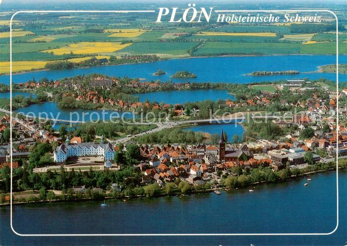 Ploen See Holsteinische Schweiz Fliegeraufnahme
