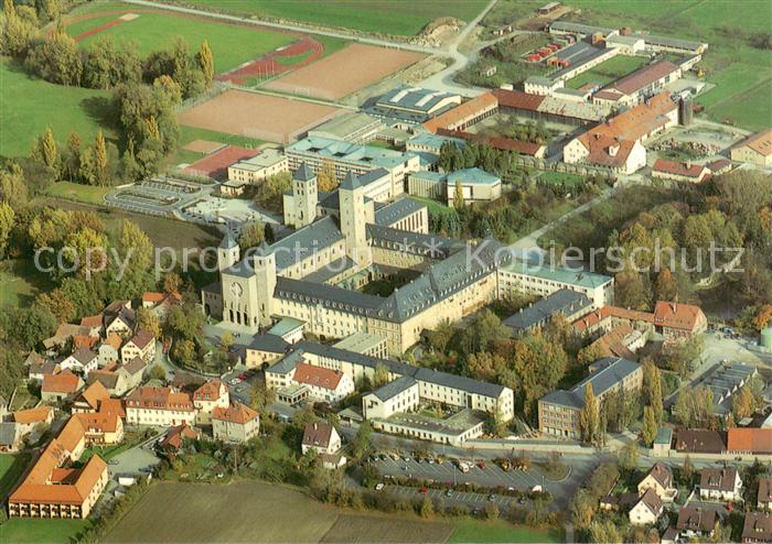 Muensterschwarzach Benediktinerabtei Fliegeraufnahme