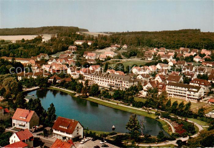 Bad Meinberg Fliegeraufnahme mit Kurparksee