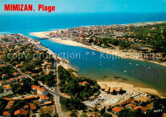 Mimizan Plage 40 Landes Vue generale aerienne