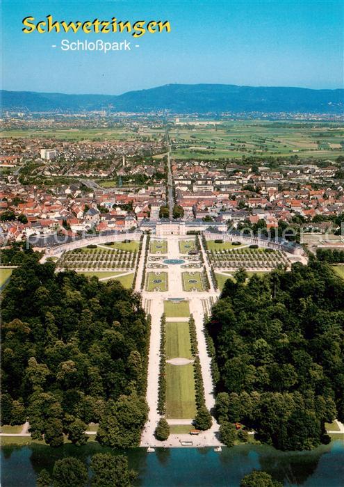 Schwetzingen Fliegeraufnahme mit Schloss und Schlosspark