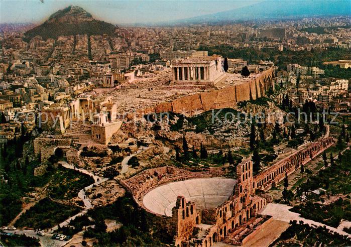 Athen Greece Akropolis Fliegeraufnahme