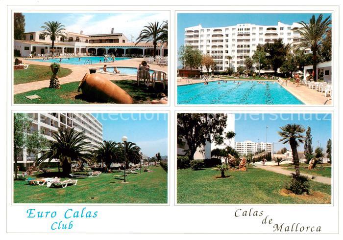 Calas de Mallorca ES Euro Calas Club Schwimmbad Liegewiese Park