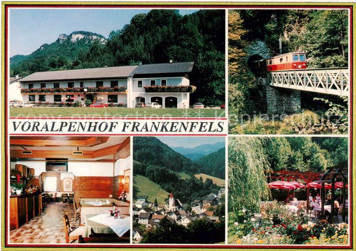 Frankenfels Voralpenhof Frankenfels Mariazellerbahn Gaststube Terrasse