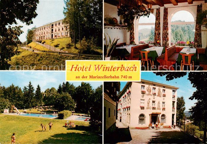 Mariazellerbahn  Hotel Winterbach Gaststube Schwimmbad