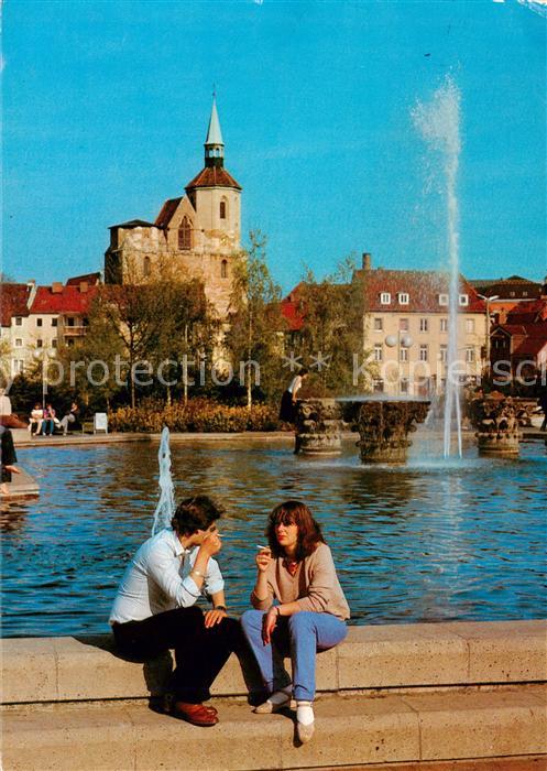 BRAUNSCHWEIG  CITY Blick vom Schlosspark auf die Magnikirche