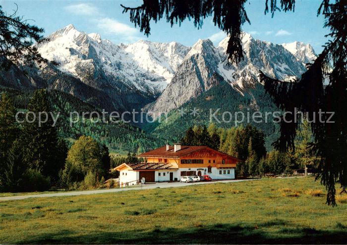 GARMISCH-PARTENKIRCHEN Bayern Berggasthof Cafe Almhuette