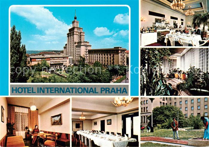 Praha Prahy Prague Hotel International Gastraeume Zimmer Minigolfanlage