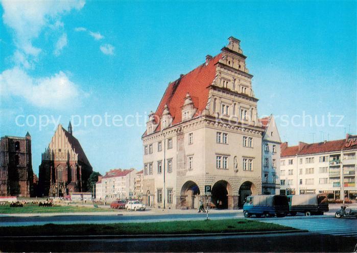 Nysa Neisse PL Dom Wagi Miejskiej i kosciol Sw Jakuba