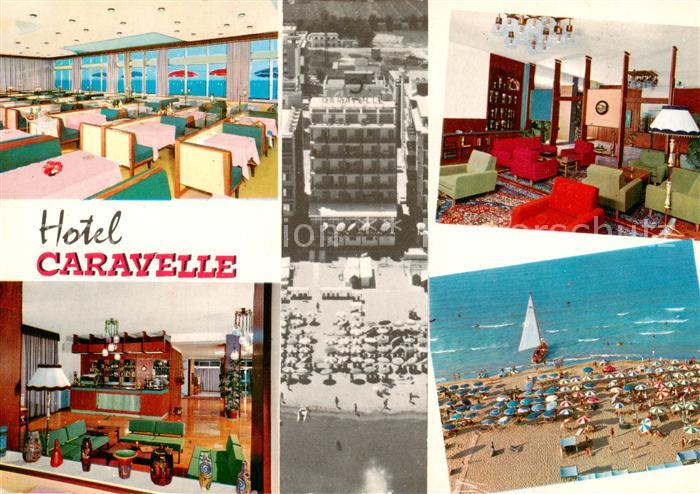 Cattolica  Provincia Rimini IT Hotel Caravelle Speisesaal Bar Foyer Strand