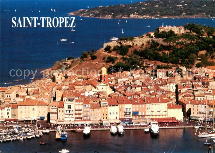Saint Tropez Var Le port La citadelle Vue aerienne