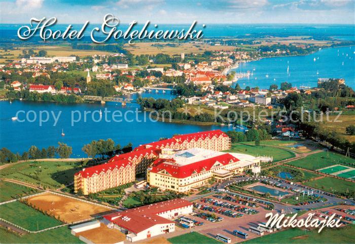 Mikolajki PL Hotel Gotebiewski Fliegeraufnahme