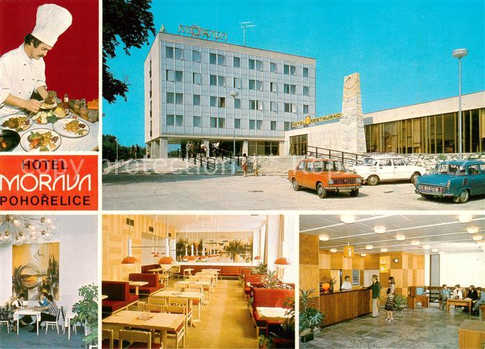 Pohorelice Pohrlitz CZ Hotel Morava Gastraeume Rezeption