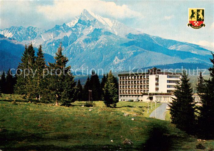 Podbanske CZ Hotel Krivan v pozadi Krivan