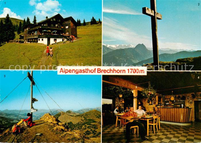 Kirchberg Tirol AT Alpengasthof Brechhorn Grosser Rettenstein Gipfelkreuz Gastst