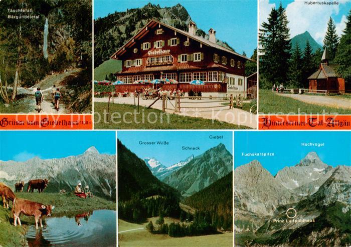 Hinterstein Bad Hindelang Taeschlefall Baergundelertal Berggasthof Giebelhaus Hu