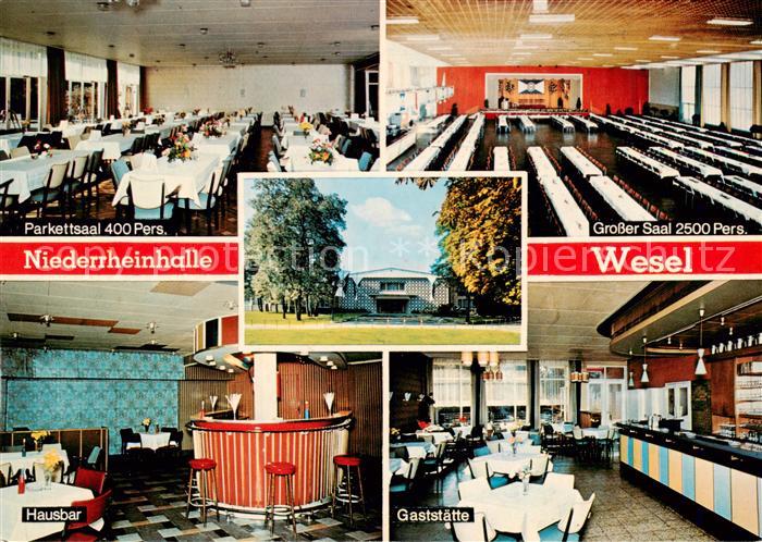 Wesel  Rhein Niederrheinhalle Parkettsaal Grosser Saal Hausbar Gaststaette