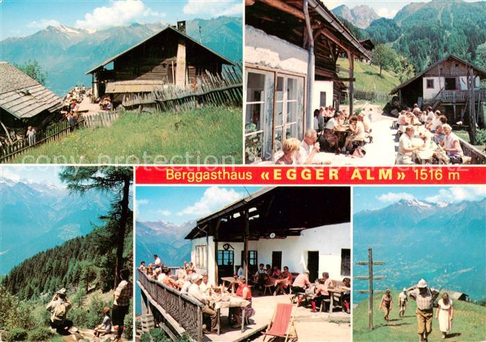 Meran Merano IT Schennaberg Berggasthaus Egger Alm Sonnenterrasse Panorama