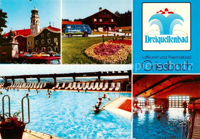 Griesbach Rottal Dreiquellenbad Frei und Hallenbad Park