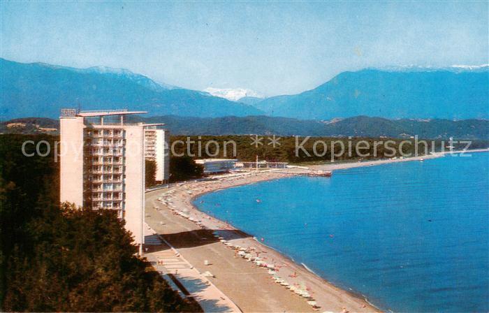 Pitsunda Pizunda Blick auf Hotel Apsny und Bzybi