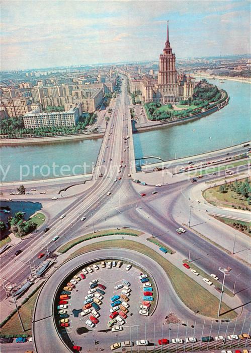 Moskau Moscou MOSCOW RU Kutuzov Praspekt Fluss