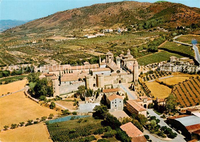 Poblet Tarragona ES Real Monasterio de Poblet Fliegeraufnahme
