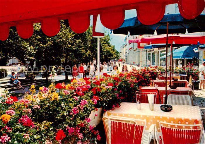 Bad Woerishofen Kurpromenade Cafe Terrasse Kneippheilbad