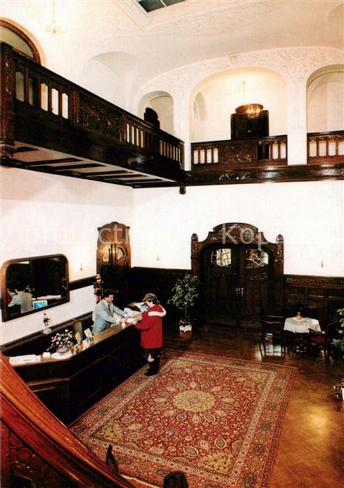 Wolfsgruen Eibenstock Hotel Restaurant Wolfsgruener Schloesschen Rezeption