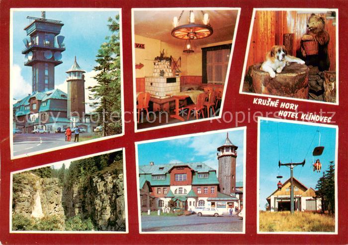 Krusne Hory CZ Hotel Klinovec Gaststube Felsen Sessellift
