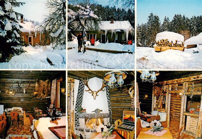 St Andreasberg Harz Waldgaststaette Rinderstall Gastraeume Teilansichten