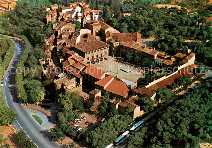 Barcelona Cataluna El Pueblo Espanol Fliegeraufnahme