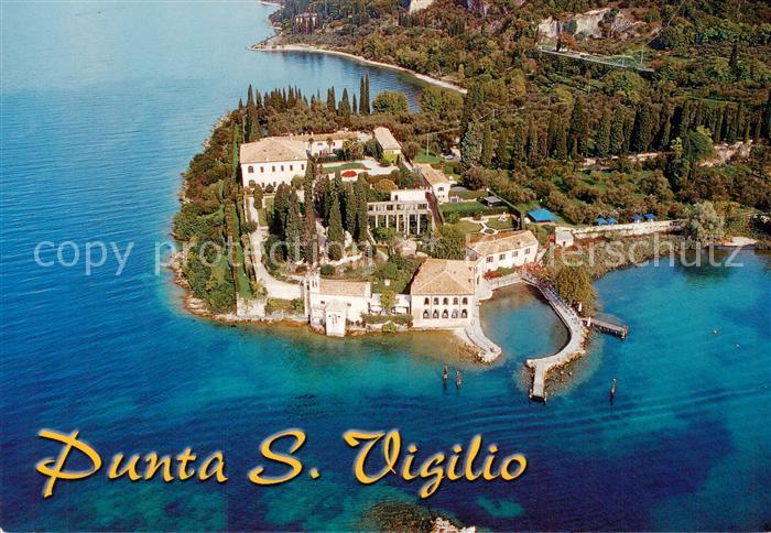 Punta San Viglio Lago di Garda IT Fliegeraufnahme