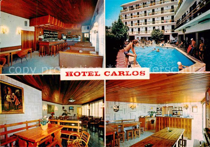 Canet de Mar Hotel Carlos Bar Gastraeume Pool