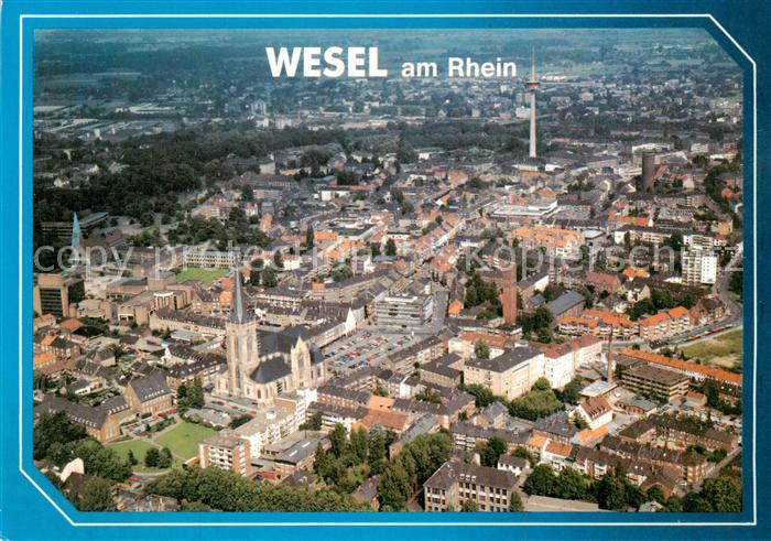 Wesel  Rhein Fliegeraufnahme