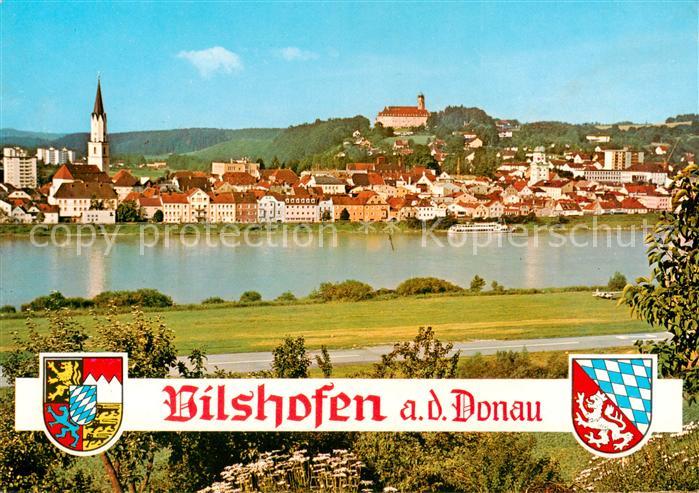 Vilshofen Donau Stadtansicht mit Kloster Schweiklberg