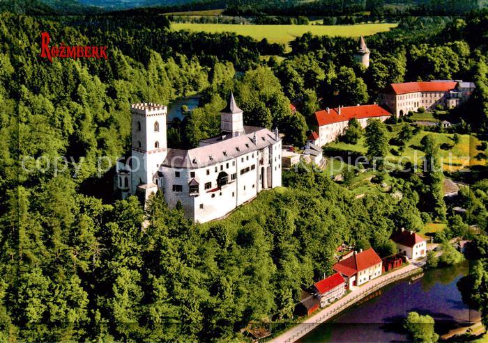 Rozmberk nad Vltavou Rosenberg Boehmen Schloss Fliegeraufnahme