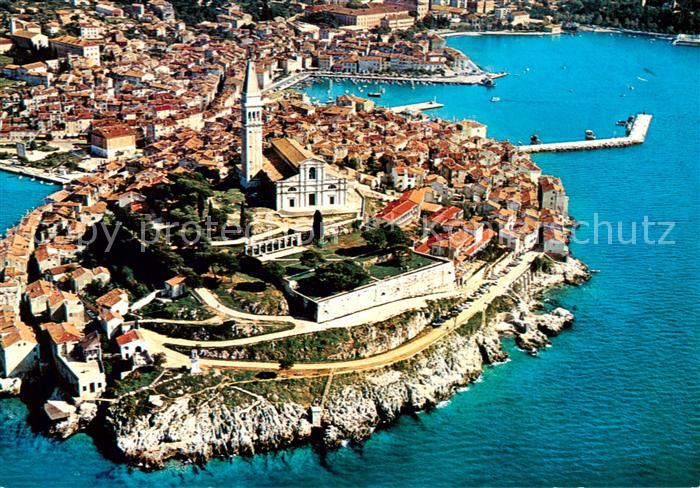 Rovinj Rovigno Istrien Croatia Fliegeraufnahme