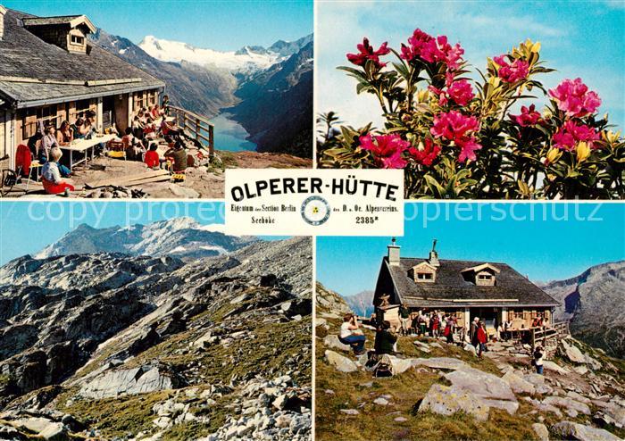 Olpererhuette 2389m Schwaz Tirol AT Teilansichten Panorama