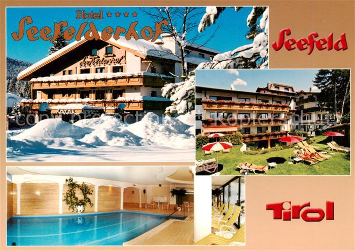 Seefeld Tirol Hotel Seefelderhof Hallenbad Liegewiese