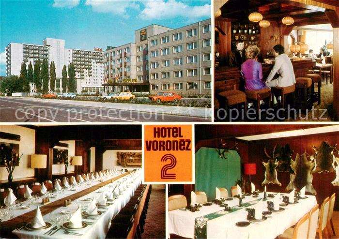 Brno Bruenn CZ Interhotel Voronez Bar Festtafel Gaststube