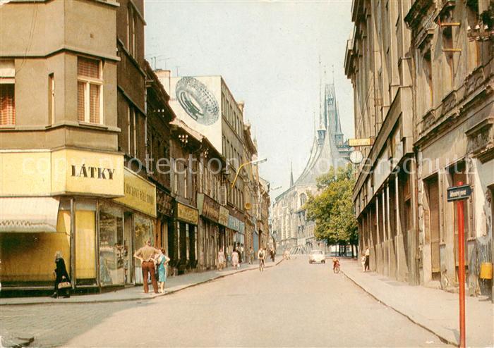 Louny Laun CZ Stadtzentrum