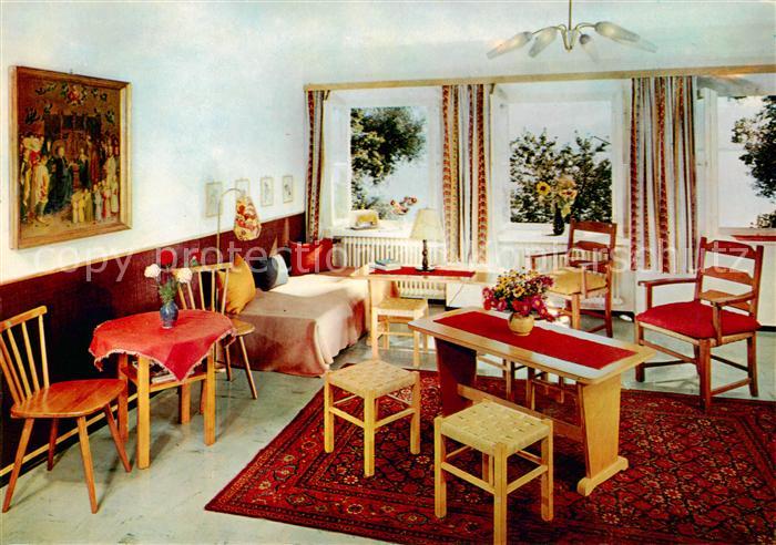 Frauenchiemsee Schuelerinnenheim der Benediktinerinnen Wohnzimmer Frauenfachschu