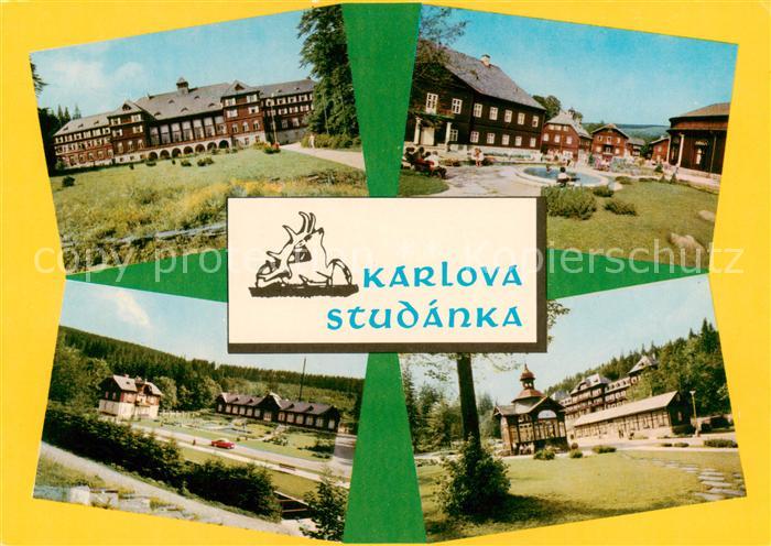 Karlova Studanka Karlsbrunn Schlesien CZ Teilansichten