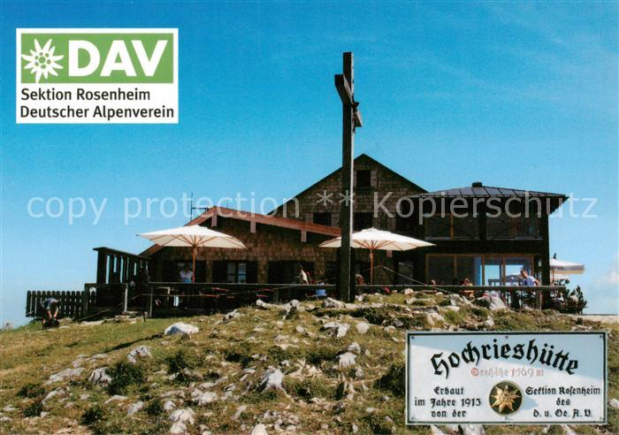 Hochrieshuette Hochriesshuette 1569m Rosenheim Ansicht