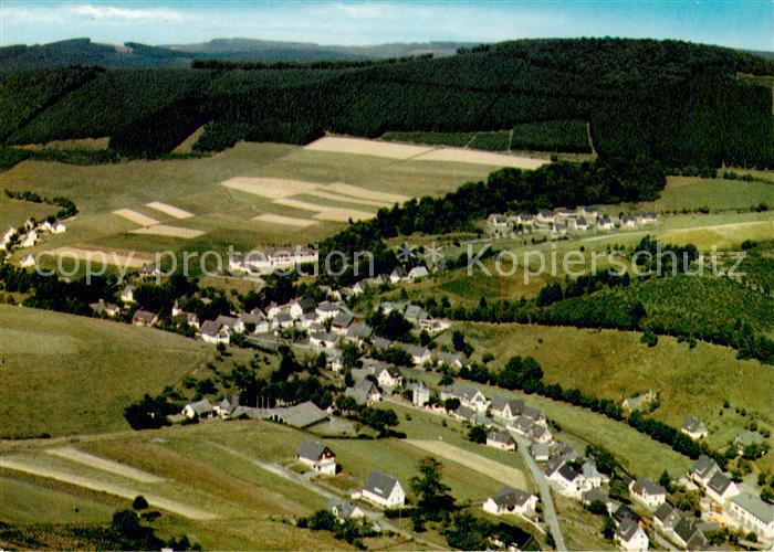 Westfeld Sauerland Gasthof Pension Schneider Fliegeraufnahme